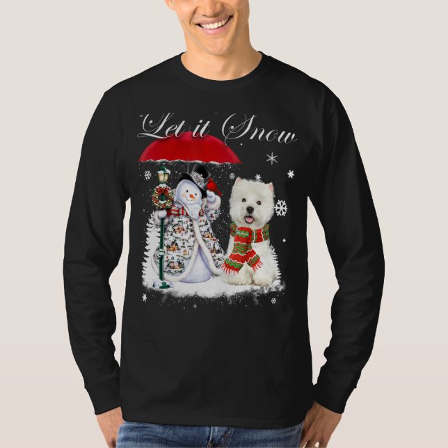Camiseta Navidades del perro de Santa Westie Nova Pajama (Anverso)