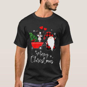 Camiseta Navidades Del Perro Terrible De Boston Con Santa H