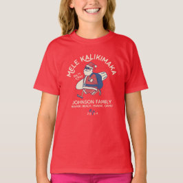 Camiseta Navidades del personalizado Mele Kalikimaka Santa 