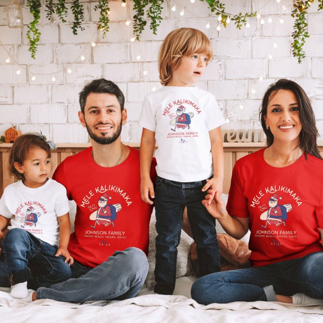 Camiseta Navidades del personalizado Mele Kalikimaka Santa  (Subido por el creador)