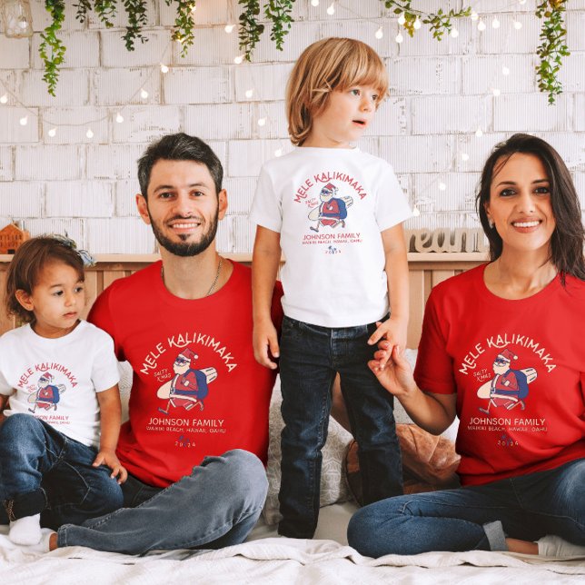 Camiseta Navidades del personalizado Mele Kalikimaka Santa  (Subido por el creador)