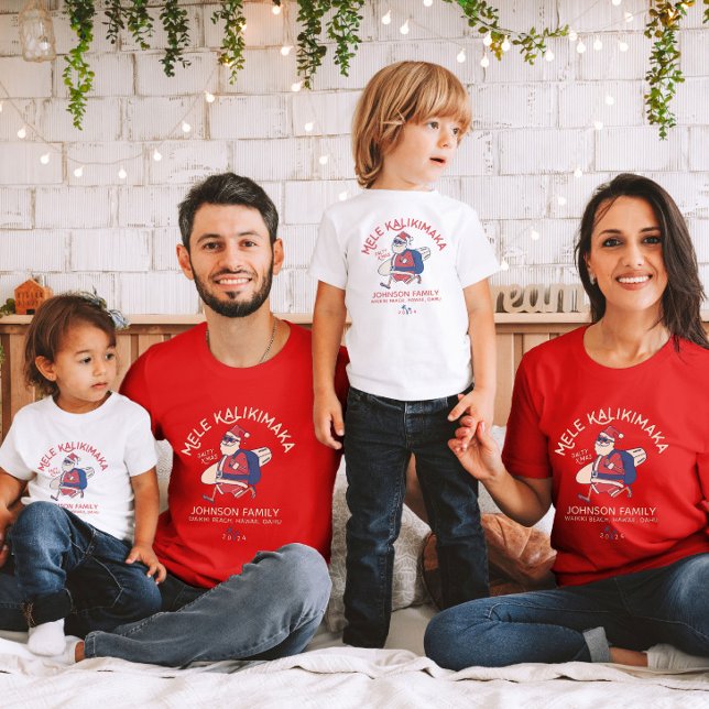 Camiseta Navidades del personalizado Mele Kalikimaka Santa  (Subido por el creador)