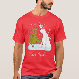 Camiseta Navidades del Pingüino Buon Natale Cute Polar Bear