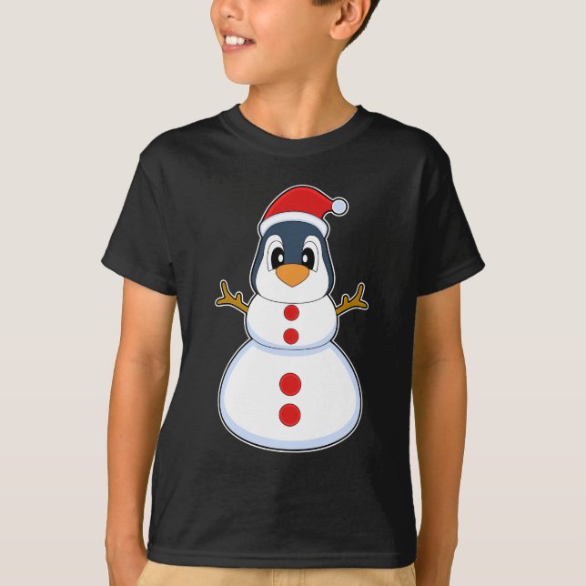 Camiseta Navidades del Pingüino Snowman (Anverso)