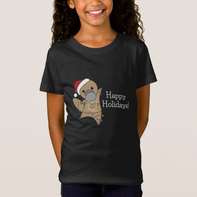 Camiseta navidades del platypus Tabes Animales dulces (Anverso)