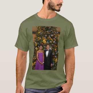 Camiseta Navidades del presidente Barack Obama y Michelle