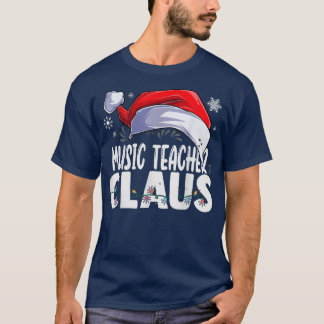Camiseta Navidades del profesor de música Santa Claus coinc
