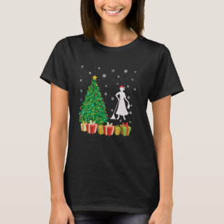 Camiseta Navidades del propietario de Santa Hat Tree Light