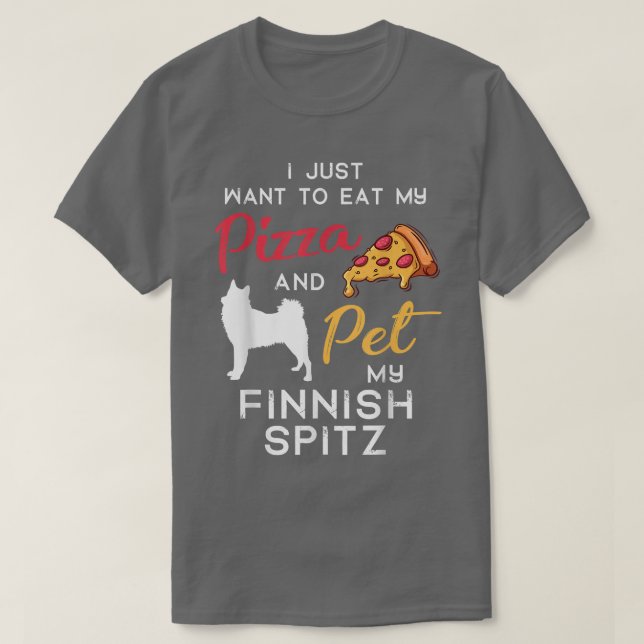 Camiseta Navidades del propietario de Spitz Dog Pizza, aman (Diseño del anverso)