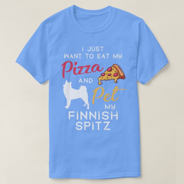 Camiseta Navidades del propietario de Spitz Dog Pizza, aman (Diseño del anverso)