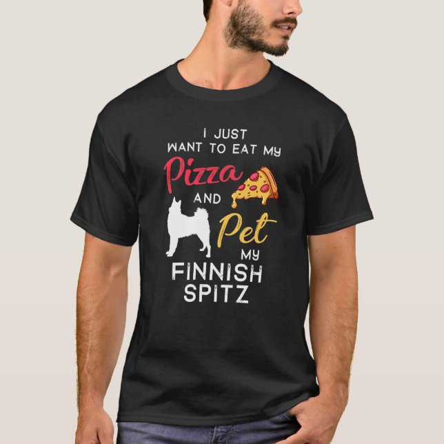 Camiseta Navidades del propietario de Spitz Dog Pizza en Fi (Anverso)