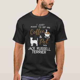 Camiseta Navidades del propietario del Jack Russell Dog Cof