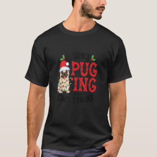 Camiseta Navidades del pugeo de moras Perro Santa Pug Navid