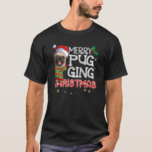 Camiseta Navidades del pugeo de moras Perro Santa Pug Navid