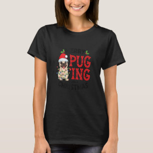 Camiseta Navidades del pugeo de moras Perro Santa Pug Navid