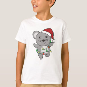 Camiseta Navidades del ratón Animales de invierno ratones d