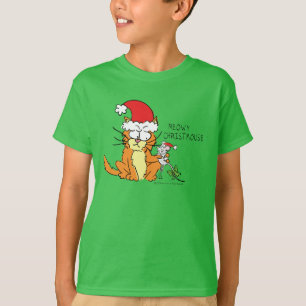 Camiseta Navidades del ratón del gato Divertido Personaliza