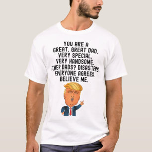 Camiseta Navidades del regalo del Día del Padre Donald Tru