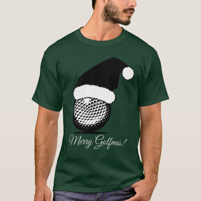 Camiseta Navidades del Santa Hat Golf Ball (Anverso)