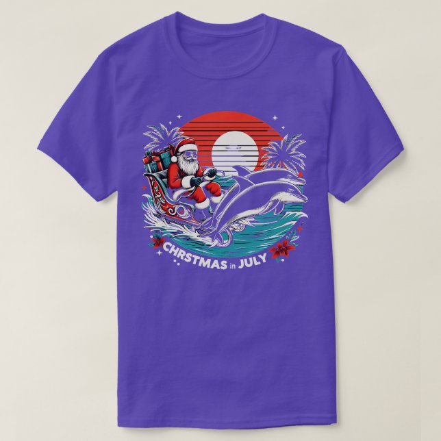 Camiseta Navidades del Santas Summer Splash en julio de 202 (Diseño del anverso)