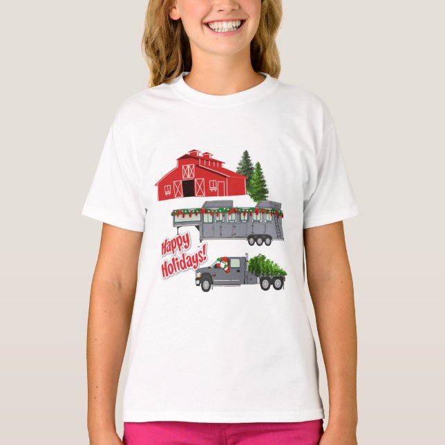 Camiseta Navidades del Sendero de Camiones de Santa Barn (Anverso)