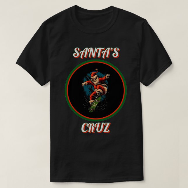 Camiseta Navidades del Skateboarding Santa Cruz (Diseño del anverso)