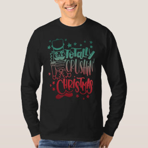 Camiseta Navidades del Svg, un seguidor de desnudos, aplast
