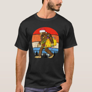 Camiseta Navidades del Taco Retro Bigfoot con luces de Paja