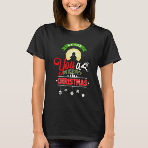 Camiseta Navidades del templo de Feliz Navidad Light