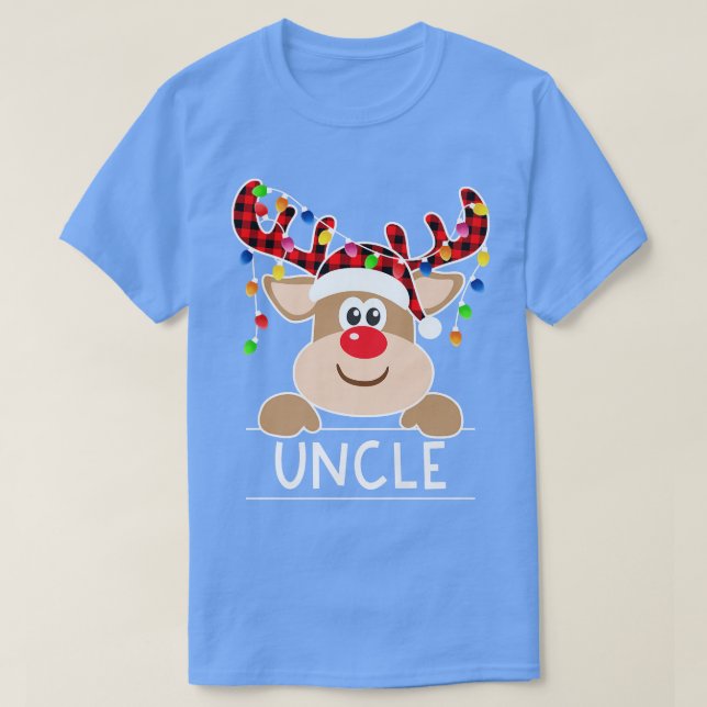 Camiseta Navidades del tío de los renos rojos y Navidades l (Diseño del anverso)