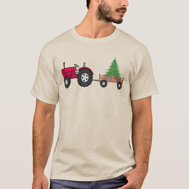Camiseta Navidades del Tractor de Granjas (Anverso)