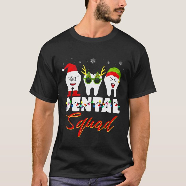 Camiseta Navidades Dental Squad Assistant Dentioth Hyg (Anverso)