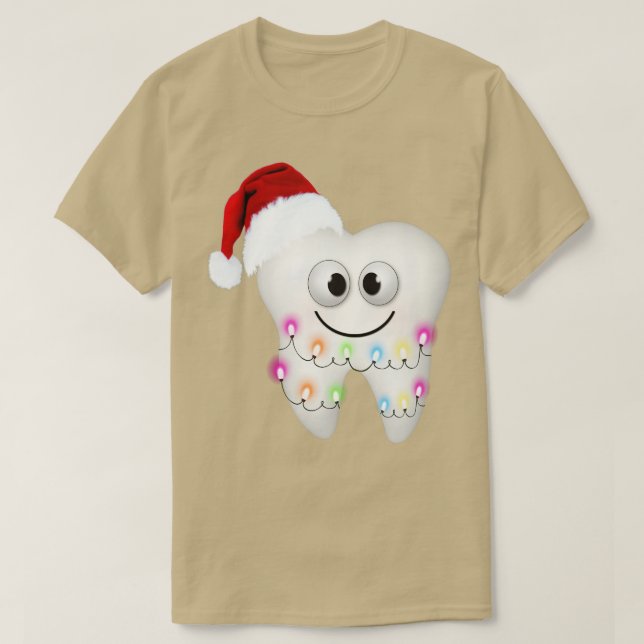 Camiseta Navidades dentales Funny Higienista Dental Santa H (Diseño del anverso)