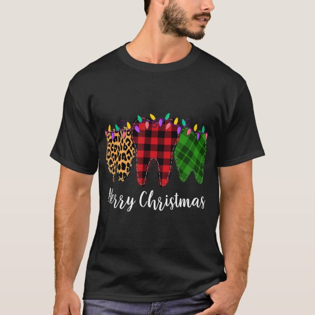 Camiseta Navidades Dentista dental Asistente dental Teeth L (Anverso)