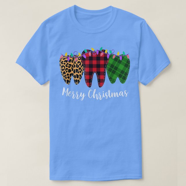 Camiseta Navidades Dentista dental Asistente dental Teeth L (Diseño del anverso)