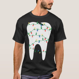 Camiseta Navidades Dentista Dental en las luces de Navidade