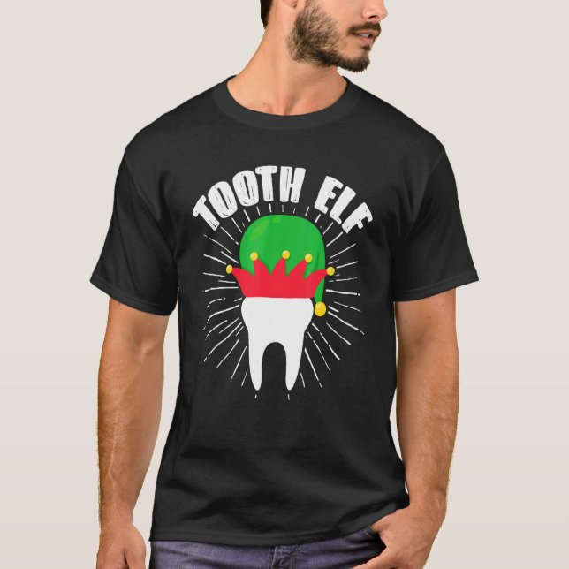 Camiseta Navidades Dentista Dental Higienist Tooth Elf Matc (Anverso)