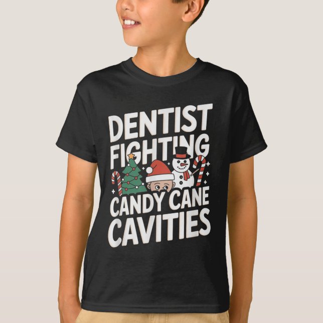 Camiseta Navidades dentistas Cavidades Dental (Anverso)