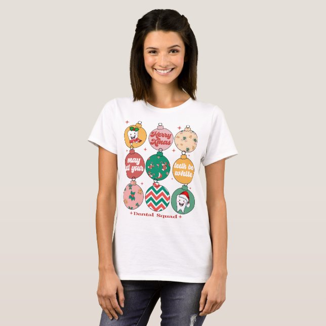 Camiseta Navidades Dentistas de la Brigada Dental de Navida (Anverso completo)