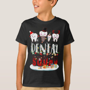 Camiseta Navidades Dentistas Dental Squad Funny Lights