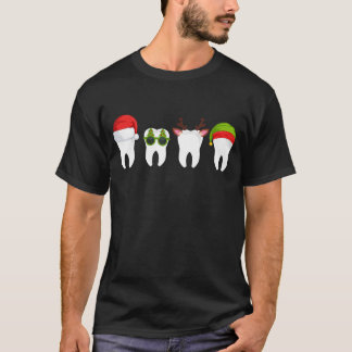 Camiseta Navidades dentistas, divertidos dientes Dental reg