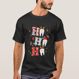 Camiseta Navidades Dentistas Ho Ho Ho Ho Ho Ho Dientes Estu