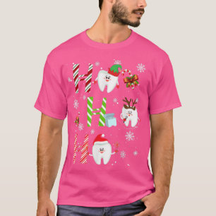 Camiseta Navidades Dentistas Ho Ho Ho Ho Ho Ho Teeth Dental