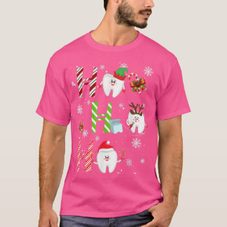 Camiseta Navidades Dentistas Ho Ho Ho Ho Ho Ho Teeth Dental