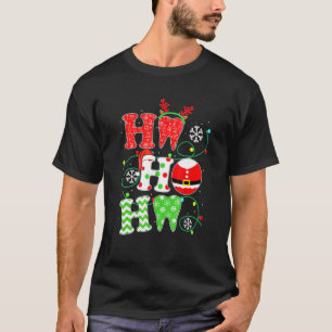 Camiseta Navidades Dentistas Ho Ho Ho Ho Teeth Santa Dental