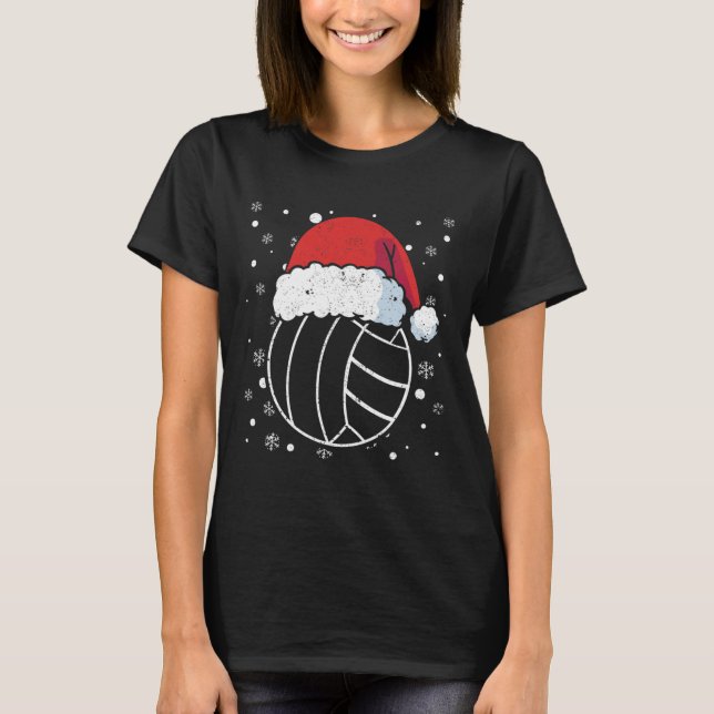 Camiseta Navidades deportivos Gorra de voleibol Santa Claus (Anverso)
