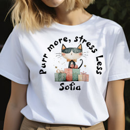 Camiseta Navidades desean que las madres gatas llamen camis