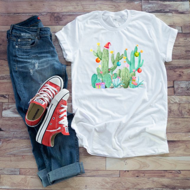 Camiseta Navidades Desierto Cactus Cacti Suroeste (Subido por el creador)
