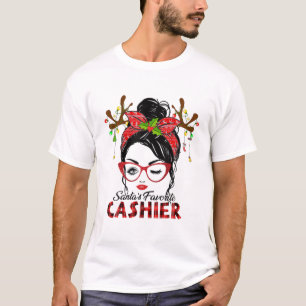 Camiseta Navidades desordenados de un cajero favorito de Sa