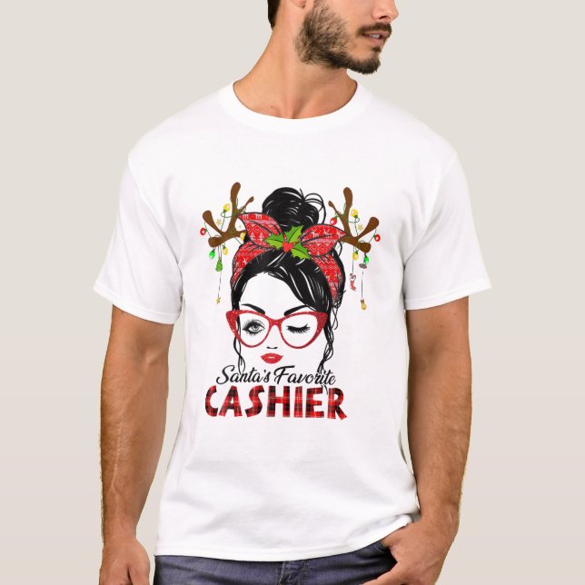 Camiseta Navidades desordenados de un cajero favorito de Sa (Anverso)